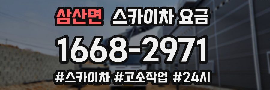 삼산면 스카이차 요금