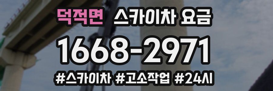 덕적면 스카이차 요금