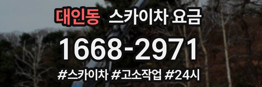 대인동 스카이차 요금
