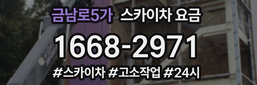 금남로5가 스카이차 요금