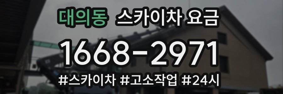 대의동 스카이차 요금