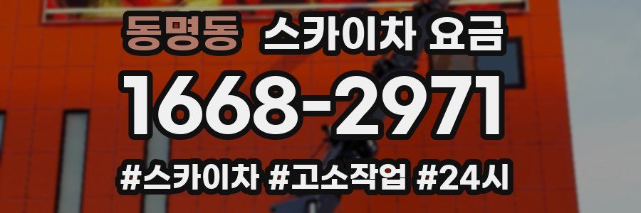 동명동 스카이차 요금