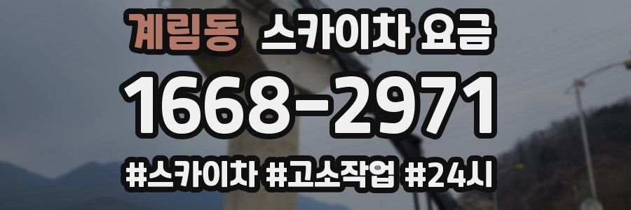 계림동 스카이차 요금