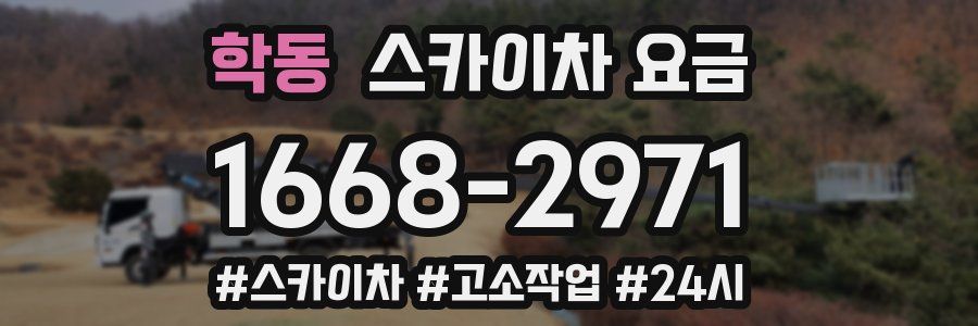학동 스카이차 요금