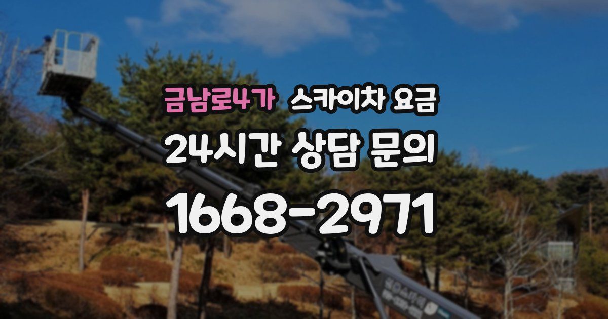 금남로4가 스카이차 요금