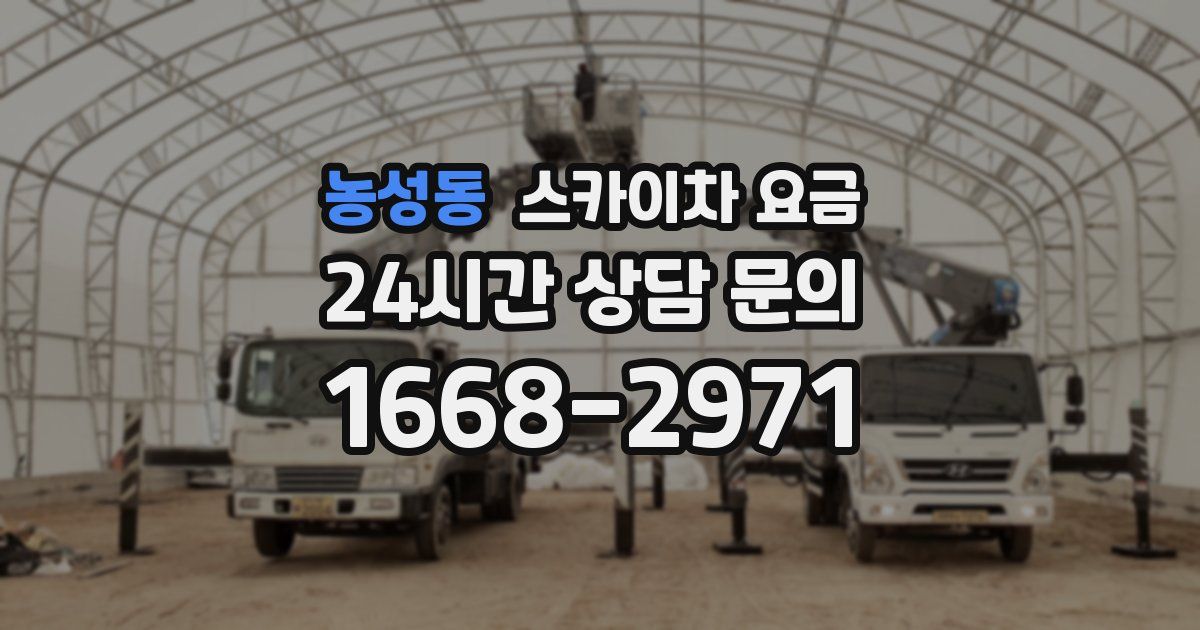 농성동 스카이차 요금