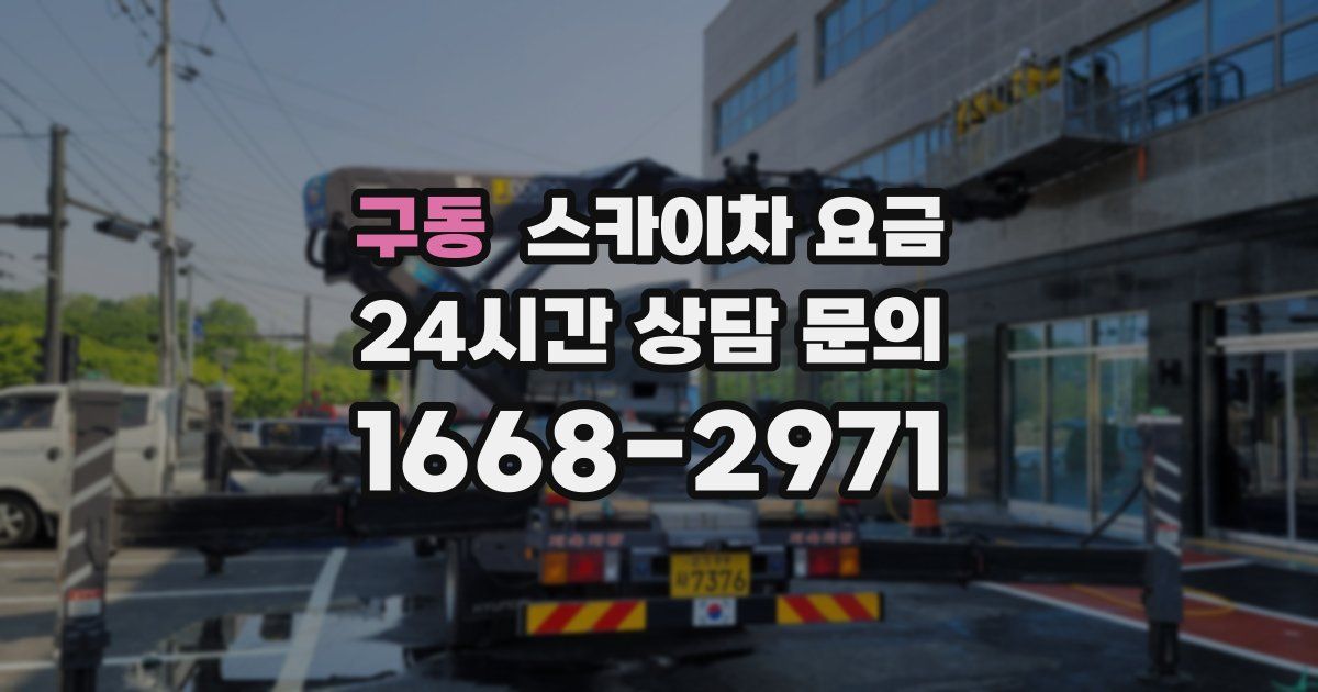 구동 스카이차 요금