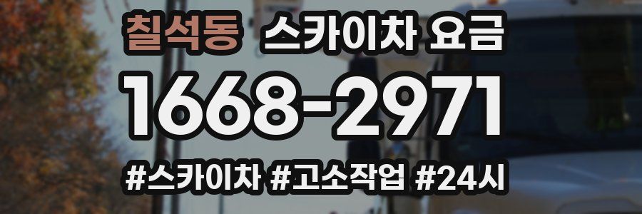 칠석동 스카이차 요금