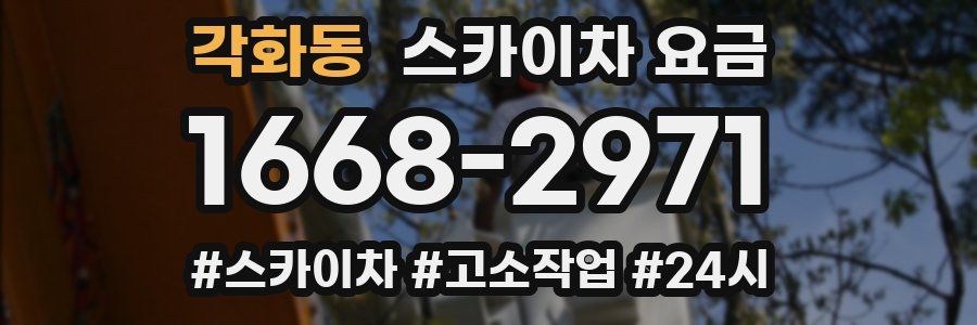 각화동 스카이차 요금