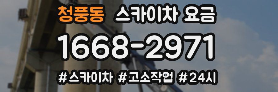 청풍동 스카이차 요금