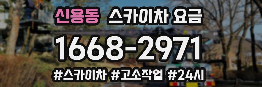 신용동 스카이차 요금