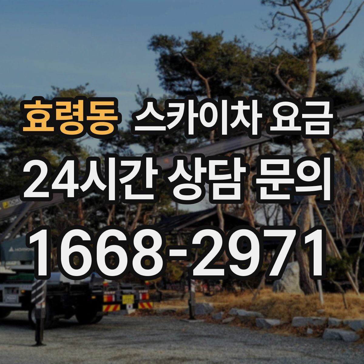 효령동 스카이차 요금