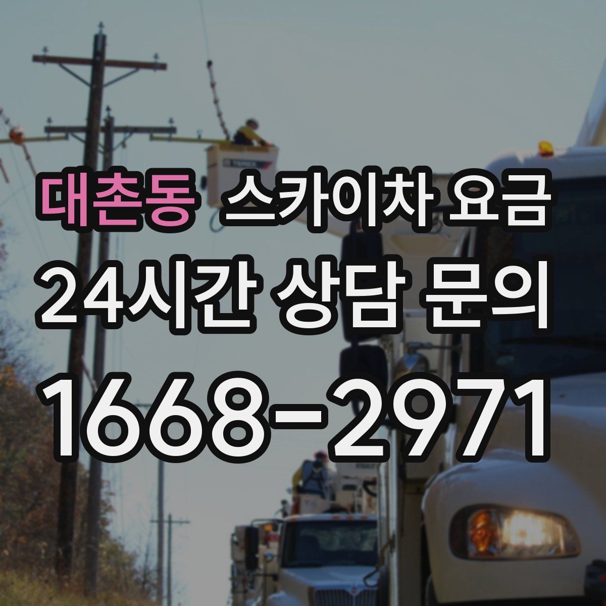 대촌동 스카이차 요금