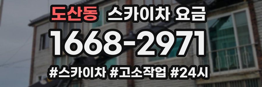 도산동 스카이차 요금
