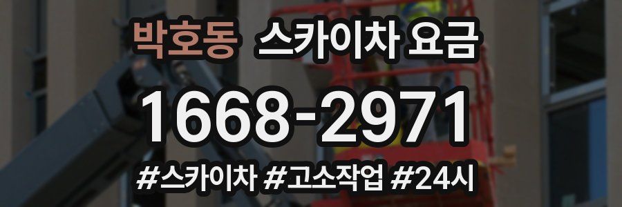 박호동 스카이차 요금