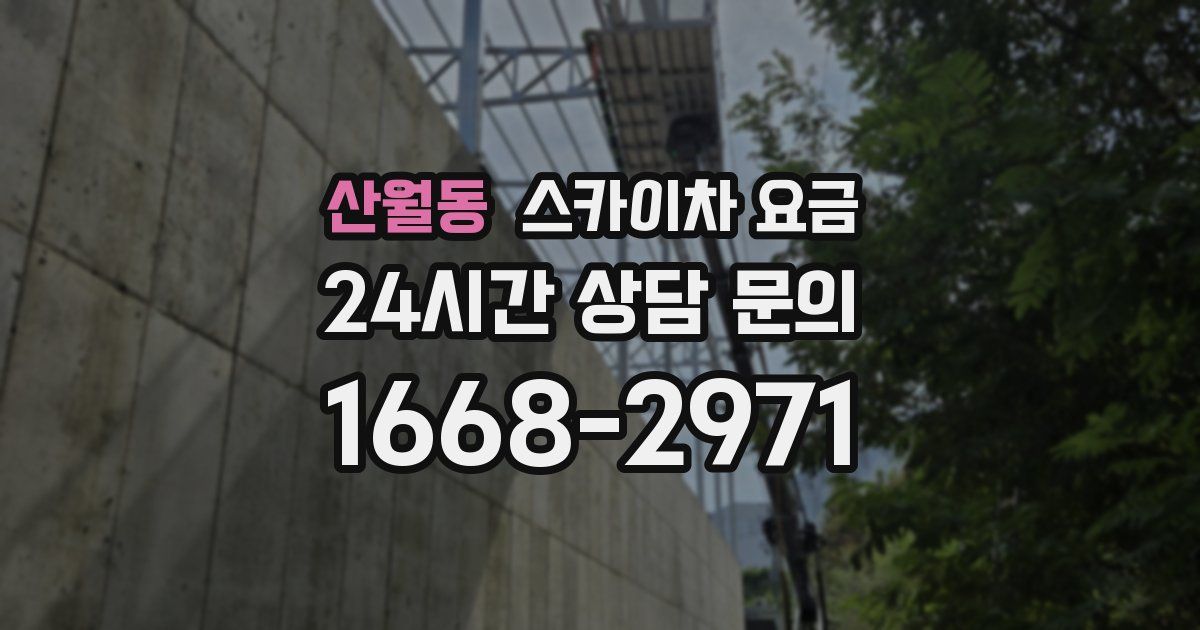산월동 스카이차 요금