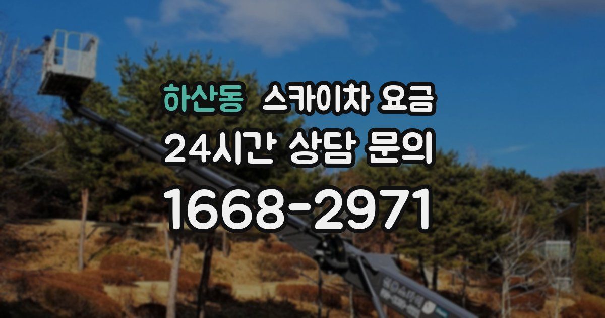 하산동 스카이차 요금