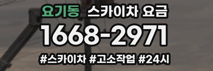 요기동 스카이차 요금