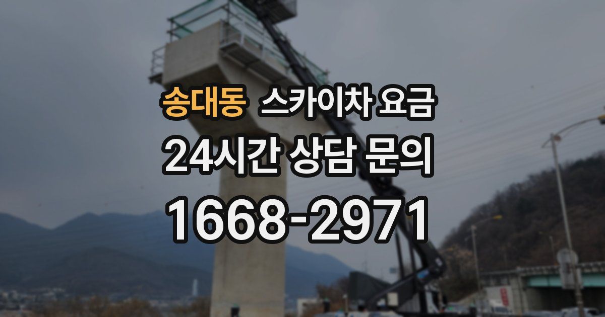 송대동 스카이차 요금
