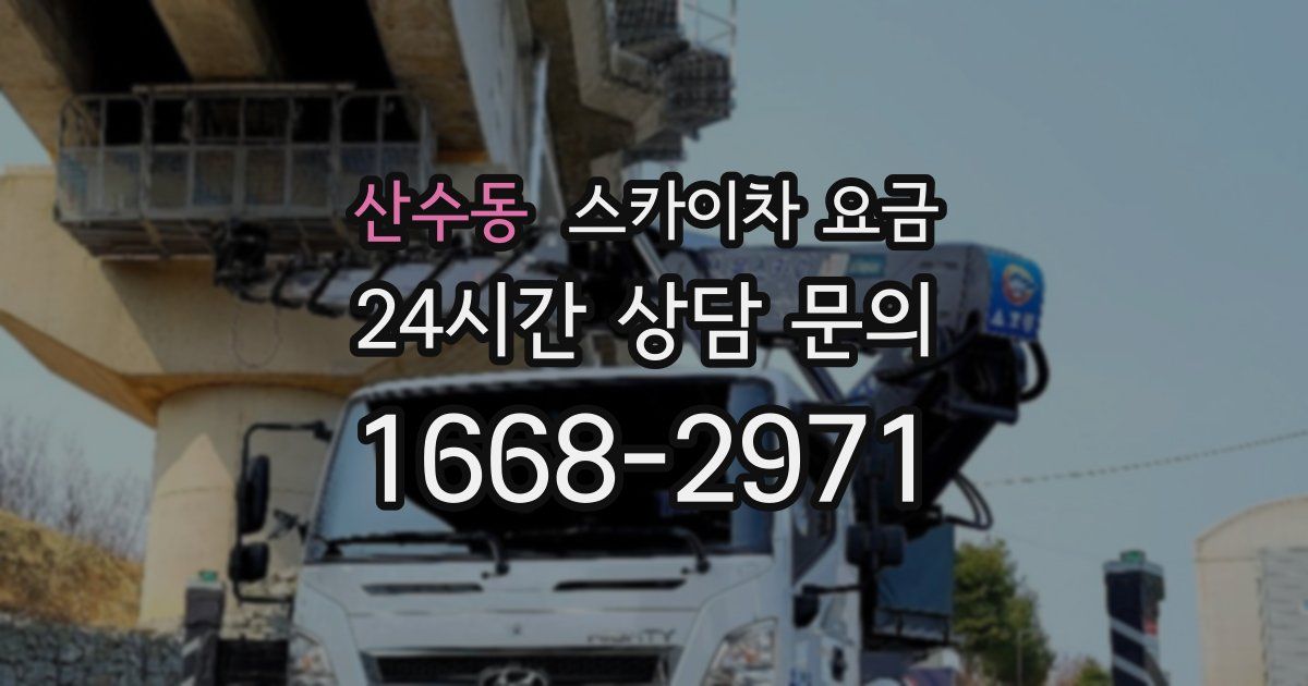 산수동 스카이차 요금