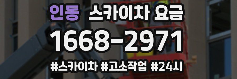 인동 스카이차 요금