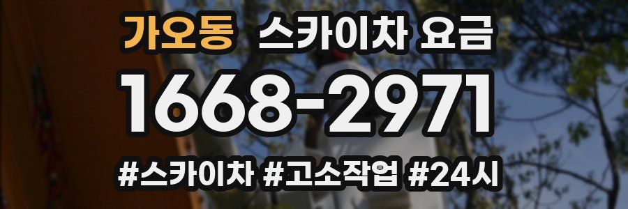 가오동 스카이차 요금