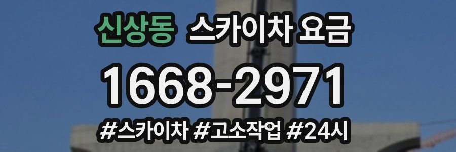 신상동 스카이차 요금