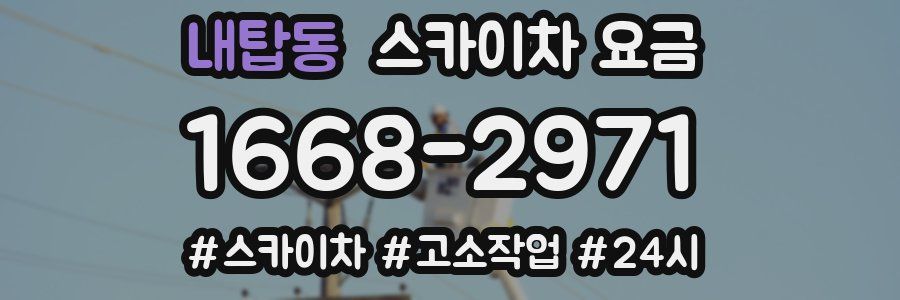 내탑동 스카이차 요금