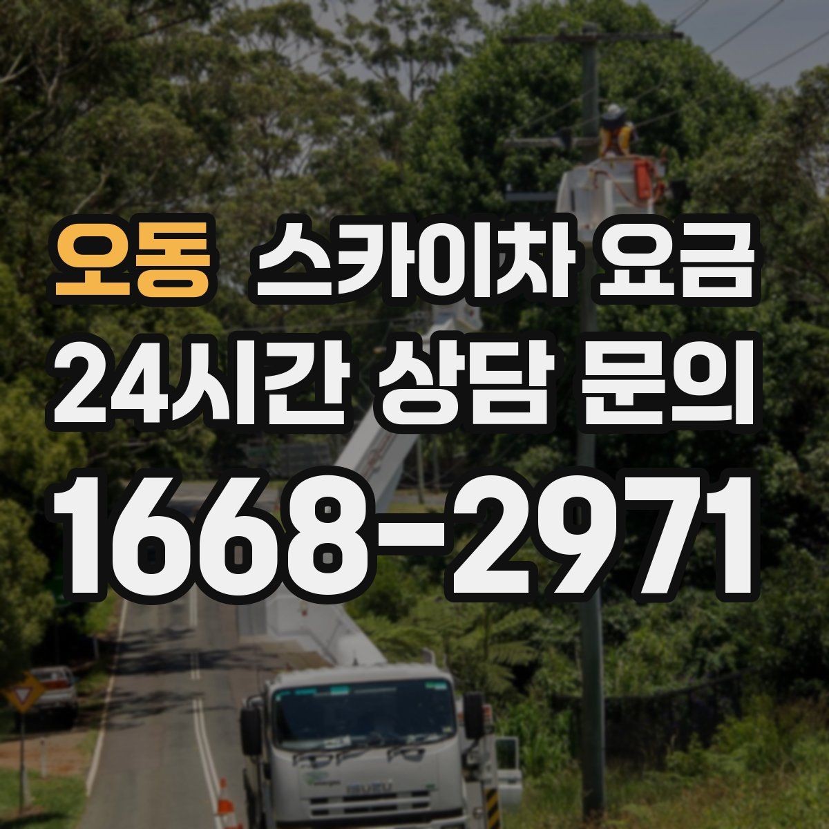 오동 스카이차 요금 견적 받기 전 대략적으로 계산해보는 방법