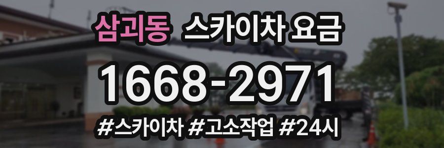 삼괴동 스카이차 요금