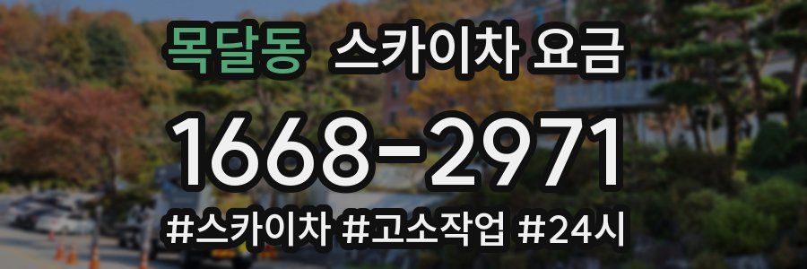목달동 스카이차 요금