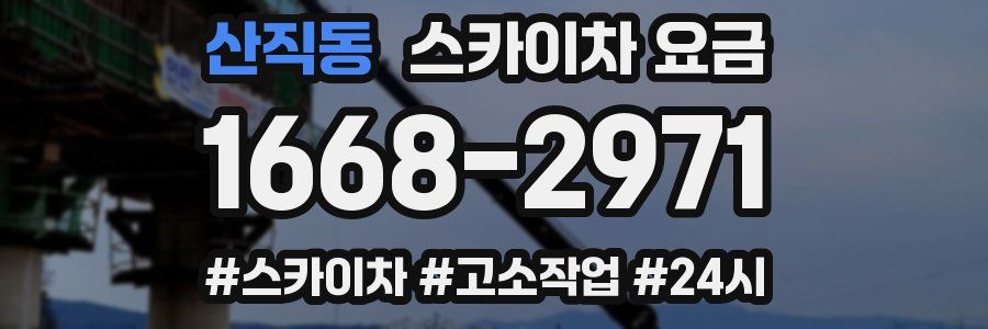 산직동 스카이차 요금