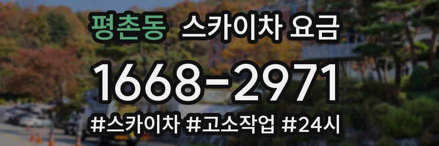 평촌동 스카이차 요금