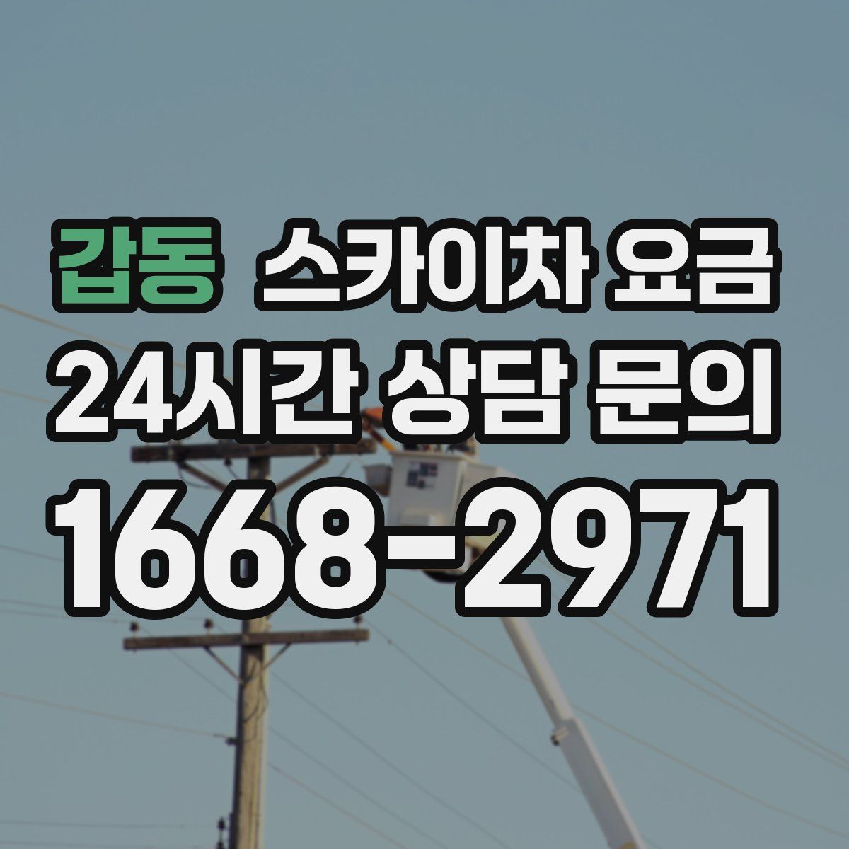 갑동 스카이차 요금