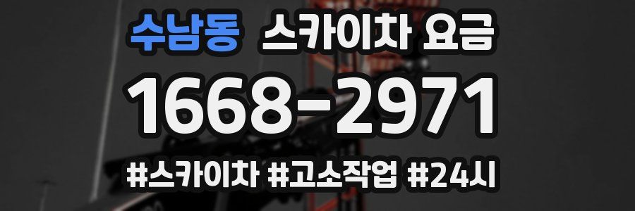 수남동 스카이차 요금