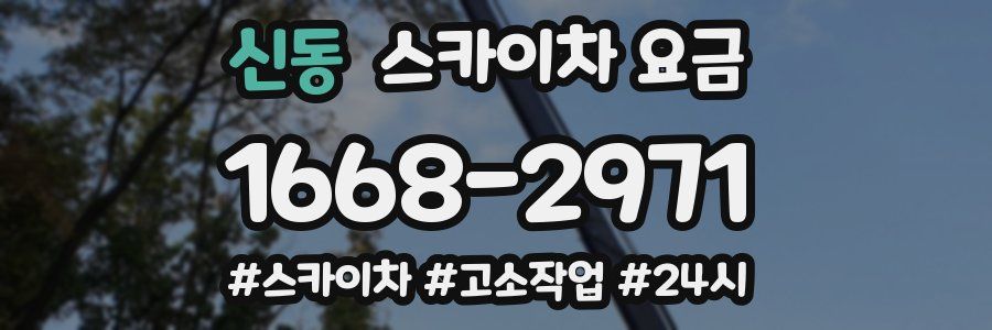 신동 스카이차 요금