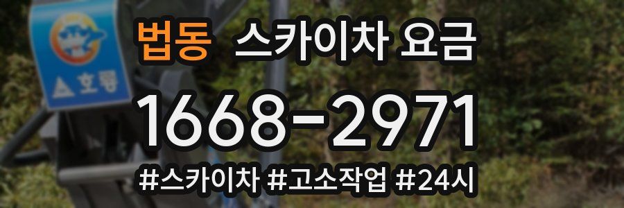 법동 스카이차 요금