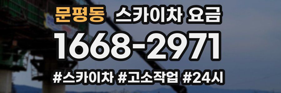문평동 스카이차 요금