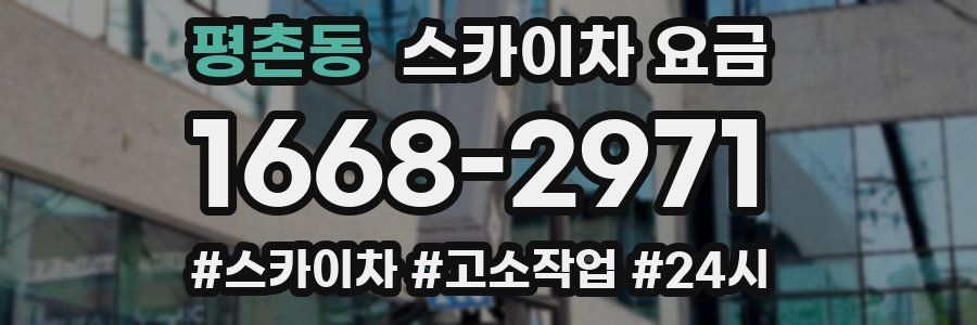 평촌동 스카이차 요금
