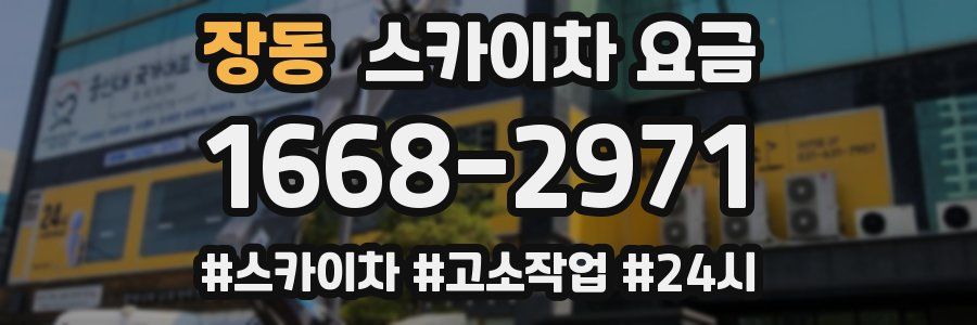 장동 스카이차 요금
