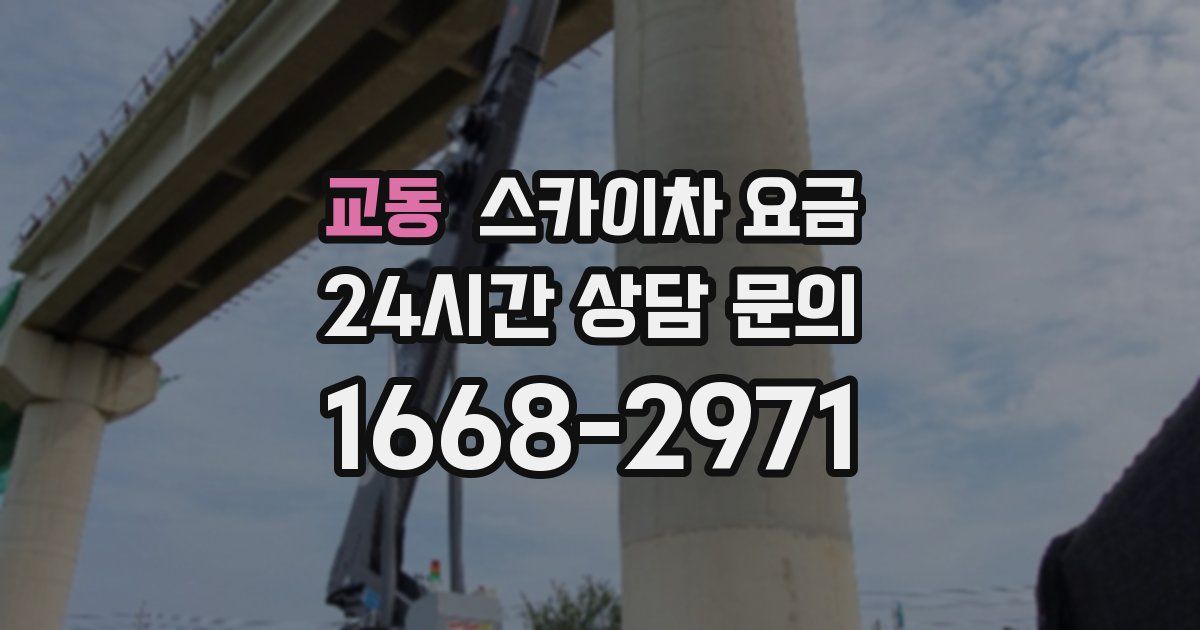 교동 스카이차 요금