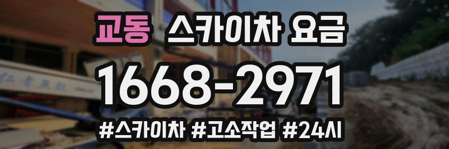 교동 스카이차 요금