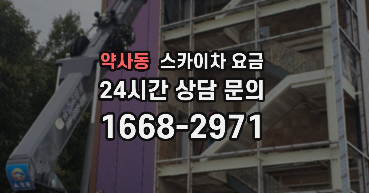 약사동 스카이차 요금