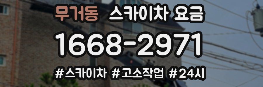 무거동 스카이차 요금