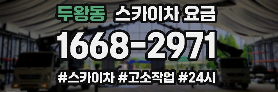 두왕동 스카이차 요금