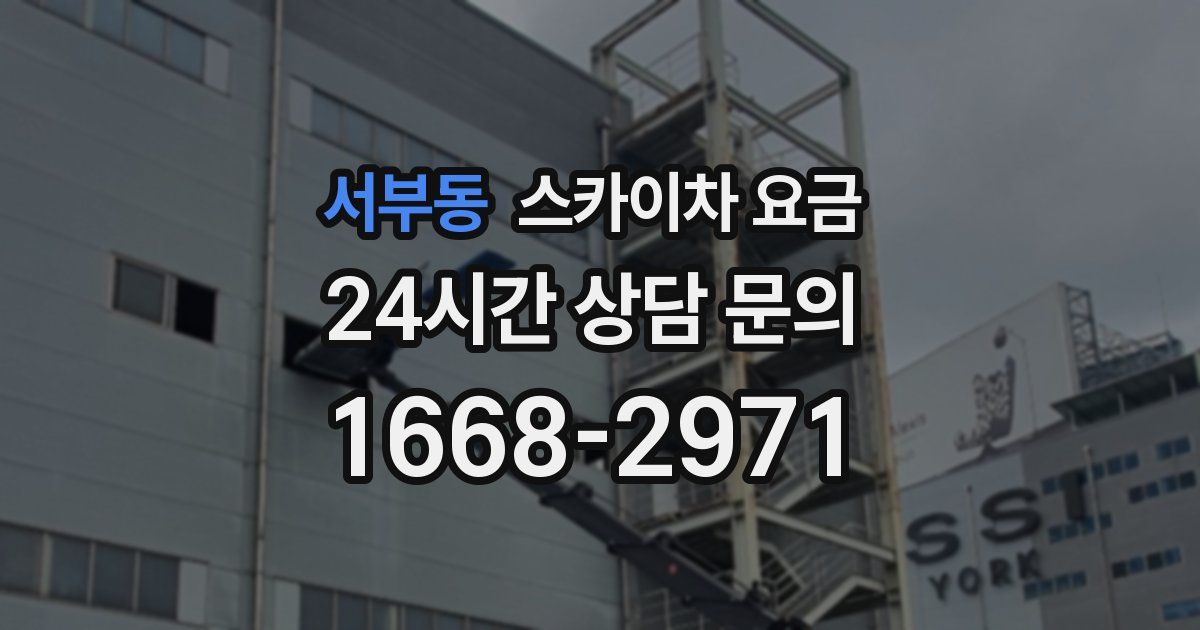 서부동 스카이차 요금
