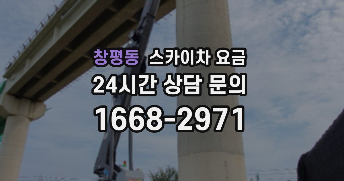 창평동 스카이차 요금