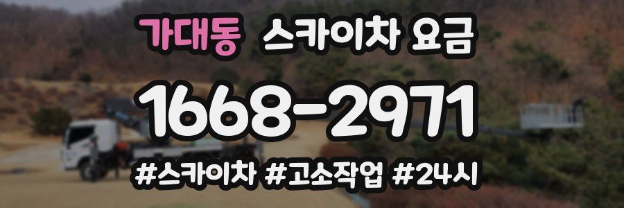 가대동 스카이차 요금