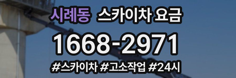시례동 스카이차 요금