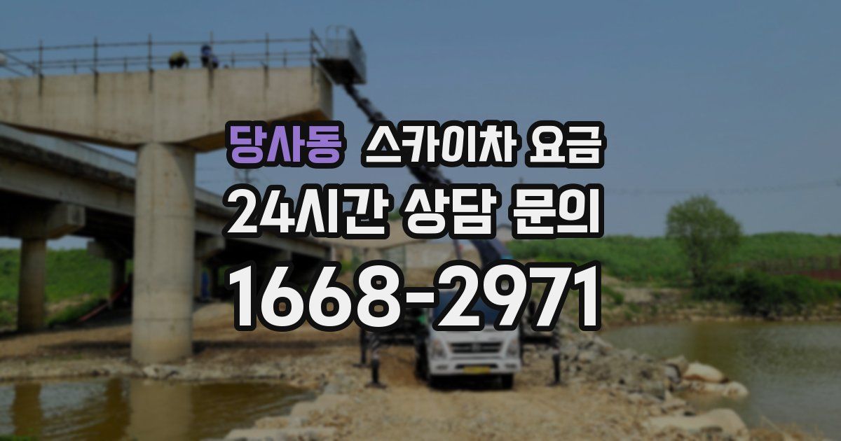 당사동 스카이차 요금